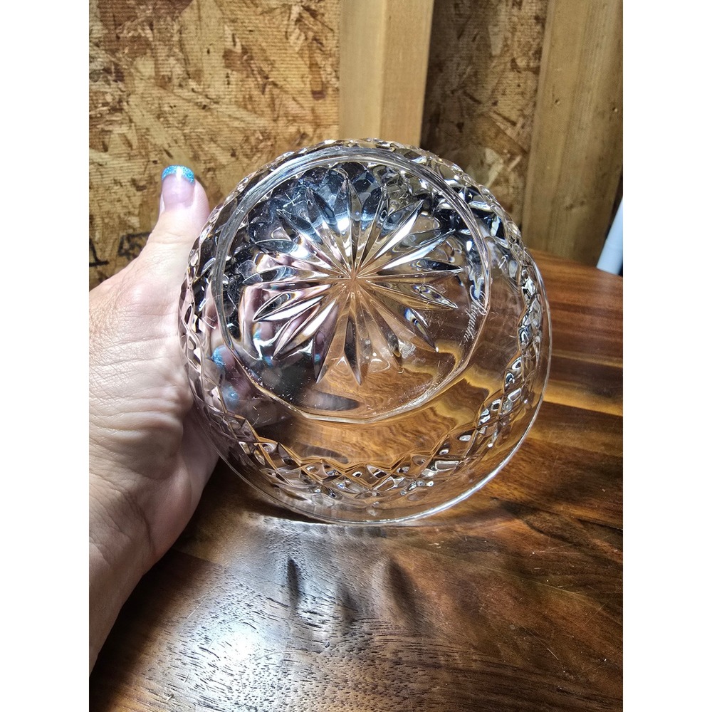 Marquis by Waterford Crystal Bowl Diamond Cut Glass Serving Dish Centerpiece